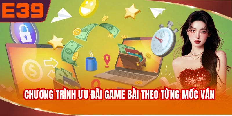 Chương trình ưu đãi game bài theo từng mốc ván