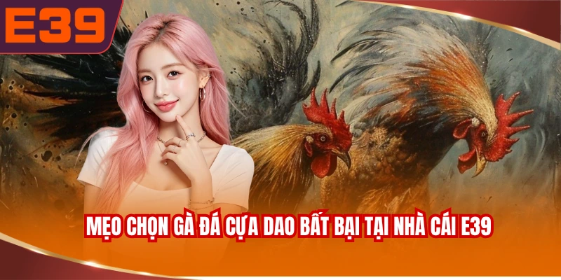 Mẹo chọn gà đá cựa dao bất bại tại nhà cái E39